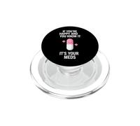 Divertente dicendo se sei felice e sai sarcastico PopSockets PopGrip per MagSafe