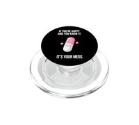 Divertente dicendo se sei felice e sai sarcastico PopSockets PopGrip per MagSafe