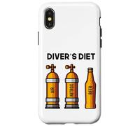 Divertente DIETA SUBACQUATORI DI BIRRA Immersioni subacquee per subacquei Custodia per iPhone X/XS