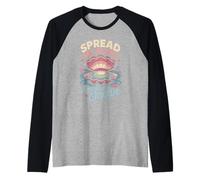 Divertente diffondere Le Mie Alette dicendo retrò Spiaggia Umorismo Donne Uomini Maglia con Maniche Raglan