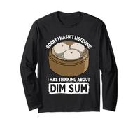 Divertente Dim Sum Art per uomini, donne, bambini, amanti del cibo cinese Maglia a Manica