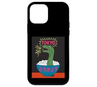 Divertente Dinosauro Ciotola di Riso Tokyo Giappone Pop Art Umorismo Donne Uomini Custodia per iPhone 12 mini