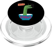 Divertente Dinosauro Ciotola di Riso Tokyo Giappone Pop Art Umorismo Donne Uomini PopSockets PopGrip per MagSafe