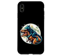 Divertente dinosauro e lupo mannaro Custodia per iPhone XS Max