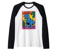 Divertente Dinosauro T-Rex Rawr-Some Simpatico Regalo per Bambini Maglia con Maniche Raglan