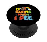 Divertente Dire "brucia Quando Faccio Pipì"! Sarcastico, PopSockets PopGrip Adesivo