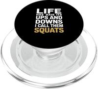 Divertente dire che la vita ha alti e bassi li chiamo squat PopSockets PopGrip per MagSafe
