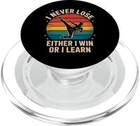 Divertente dire che non perdo mai o vinco o imparo donne uomini PopSockets PopGrip per MagSafe