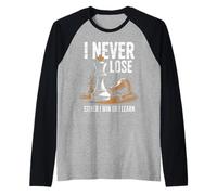Divertente dire che non perdo mai o vinco o imparo gli scacchi Maglia con Maniche Raglan