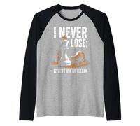 Divertente dire che non perdo mai o vinco o imparo gli scacchi Maglia con Maniche Raglan