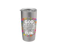 Divertente dire Dio quando fatto Grinned e Sais Uhis divertente Bicchiere termico in acciaio inox doppia parete