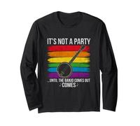 Divertente Dire Non Festeggiare Fino a Quando Il Banjo Non esce Maglia a Manica