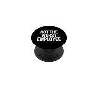 Divertente dire non il peggior dipendente sarcastico PopSockets PopGrip Adesivo