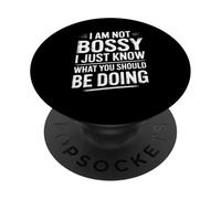 Divertente dire non prepotente, solo sapere cosa dovresti fare PopSockets PopGrip Adesivo