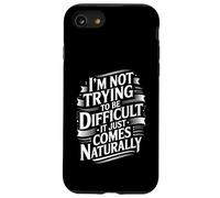 Divertente dire non provare difficile arriva naturalmente donne uomini Custodia per iPhone SE (2020) / 7/8