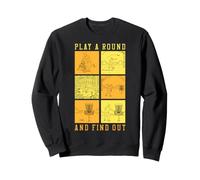 Divertente Disc Golf Gioca Un Round E Scopri Diagramma Felpa