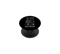 Divertente Disc Golf Gioca Un Round E Scopri Diagramma PopSockets PopGrip Adesivo