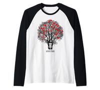 Divertente Disc Golf, Stupid Tree, Frisbee Golf Invecchiato Maglia con Maniche Raglan