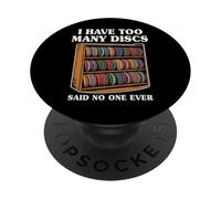 Divertente disco da golf per uomo e donna I have too many disc PopSockets PopGrip Adesivo