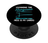 Divertente disegno di pulizia del chirurgo PopSockets PopGrip Adesivo