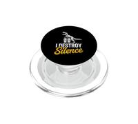 Divertente distruggere il silenzio dicendo sarcastico umoristico PopSockets PopGrip per MagSafe