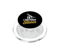 Divertente distruggere il silenzio dicendo sarcastico umoristico PopSockets PopGrip per MagSafe