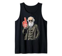 Divertente dito in schiuma Charles Darwin numero uno in evoluzione Canotta