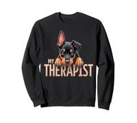 Divertente Dobie Dobe Puppy My Therapist Doberman Pinscher Dog Felpa