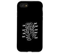 Divertente dolore cronico bastone figura fumetto meme Custodia per iPhone SE (2020) / 7/8