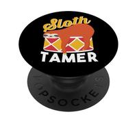 Divertente domatore di bradipi Equipaggio del circo tema PopSockets PopGrip Adesivo