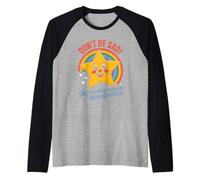 Divertente Don't Be Sad IT's Uncomfortable Star Rainbow Donne Uomini Maglia con Maniche Raglan