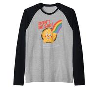 Divertente Don't Be Sad IT's Uncomfortable Star Rainbow Donne Uomini Maglia con Maniche Raglan