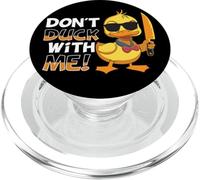 Divertente Don't Duck With Me Funny Angry Duck Humor PopSockets PopGrip per MagSafe