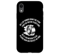 Divertente drag racer laici gomma dicendo auto da corsa ragazzo design Custodia per iPhone XR