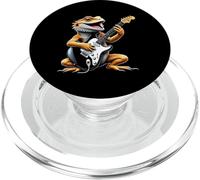 Divertente drago barbuto che suona la chitarra amante della musica degli animali PopSockets PopGrip per MagSafe