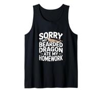 Divertente Drago Barbuto Mangiato i Miei compiti Sarcastico Canotta