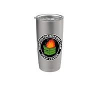 Divertente Dumpster Risposta al Fuoco Team Leader Corporate Workplace Bicchiere termico in acciaio inox doppia parete