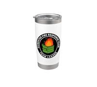 Divertente Dumpster Risposta al Fuoco Team Leader Corporate Workplace Bicchiere termico in acciaio inox doppia parete