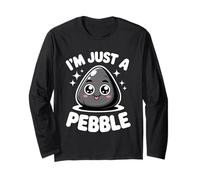 Divertente e Carino con Scritta I am Just a Pebble Kawaii Rock per Donne e Uomini Maglia a Manica