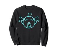 Divertente E Carino Cry Baby - Progettato Bambino Blu Che Felpa