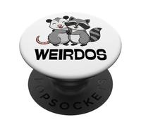 Divertente e carino fantastico opossum e procione regalo per uomini, donne e bambini PopSockets PopGrip Adesivo