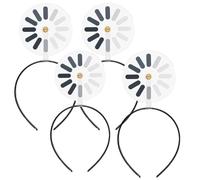 Divertente e creativo cerchietto rotante “Loading”, cerchietto creativo/forbice per capelli “Loading”, per donna - Design alla moda per feste, abbigliamento casual e quotidiano,4pcs