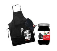 Divertente e funzionale set di grembiule e forno The Big Bang Theory Knock Penny