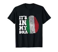 Divertente è nel Mio Dna Bandiera Italia Impronta Digitale Maglietta
