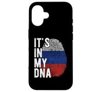 Divertente è nel mio DNA Bandiera Russia Impronta digitale Custodia per iPhone 16
