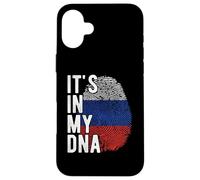 Divertente è nel mio DNA Bandiera Russia Impronta digitale Custodia per iPhone 16 Plus