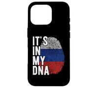 Divertente è nel mio DNA Bandiera Russia Impronta digitale Custodia per iPhone 16 Pro