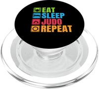 Divertente Eat Sleep Judo Repeat PopSockets PopGrip per MagSafe