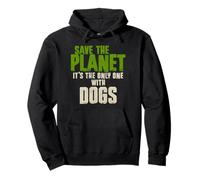 Divertente Eco Friendly Earth Day Dog Amante Proprietario Felpa con Cappuccio
