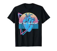 Divertente Edgar Allan Poe retrò Il Cuore Tell-Tale Maglietta